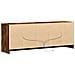 Mobile Porta TV con LED Rovere Fumo 139,5x34x50cm in Truciolato - Foto miniatura 2
