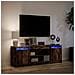 Mobile Porta TV con LED Rovere Fumo 139,5x34x50cm in Truciolato - Foto miniatura 8