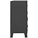 Cassettiera Industriale Antracite 78x40x93 Cm In Metallo - Foto miniatura 4