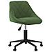 Sedia Da Ufficio Girevole Verde Scuro In Velluto - Foto miniatura 1