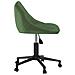 Sedia Da Ufficio Girevole Verde Scuro In Velluto - Foto miniatura 3
