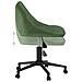 Sedia Da Ufficio Girevole Verde Scuro In Velluto - Foto miniatura 6