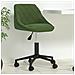 Sedia Da Ufficio Girevole Verde Scuro In Velluto - Foto miniatura 8