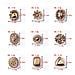 Forniture Artigianali Fai Da Te Pendenti Antichi Placcati In Oro Kc 10 Pezzi   C - Foto miniatura 4