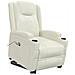 Lusso Casadino -  Poltrona Alzapersona Bianco Crema In Similpelle - Foto miniatura 7