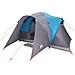 Tenda da Campeggio a Cupola per 4 Persone Blu Impermeabile - Foto miniatura 3