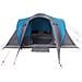 Tenda da Campeggio a Cupola per 4 Persone Blu Impermeabile - Foto miniatura 5