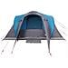 Tenda da Campeggio a Cupola per 4 Persone Blu Impermeabile - Foto miniatura 6