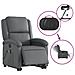 Poltrona Alzapersona Elettrica Reclinabile Grigio in Similpelle - Foto miniatura 6