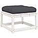 Set Divani Giardino 5pz con Cuscini Bianco Legno Massello Pino - Foto miniatura 4