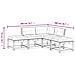 Set Divani Giardino 5pz con Cuscini Bianco Legno Massello Pino - Foto miniatura 8