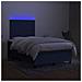Letto a Molle con Materasso e LED Blu 120x190 cm in Tessuto - Foto miniatura 4