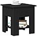Tavolino da caffè Nero Rovere 40x40x42 cm Legno ingegnerizzato - Foto miniatura 3