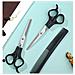 Set Di Forbici Per Capelli 3 Pezzi: Kit Professionale Per Frangia E Styling Black - Foto miniatura 3