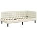 Cornice del letto ad angolo Crema 90 cm x 190 cm Velluto - Foto miniatura 1