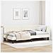 Cornice del letto ad angolo Crema 90 cm x 190 cm Velluto - Foto miniatura 2