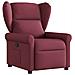 Poltrona Reclinabile in Tessuto Rosso Vino - Foto miniatura 1