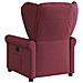 Poltrona Reclinabile in Tessuto Rosso Vino - Foto miniatura 5