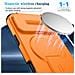 Custodia Magnetica 2-in-1 Con Finestra A Ribalta Compatibile Con Iphone 17 Pro - Antiurto E Con Funzione Stand Orange - Foto miniatura 2