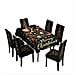 Set Decorativo Natalizio: Tovaglia E Coprisedie - Sfondo Nero - Foto miniatura 1