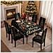 Set Decorativo Natalizio: Tovaglia E Coprisedie - Sfondo Nero - Foto miniatura 2