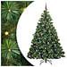 Albero di Natale artificiale con 300 LED Verde 210 cm PE e PVC - Foto miniatura 1
