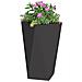 Fioriera Nero 40 x 40 x 75 cm Acciaio - Foto miniatura 3