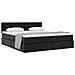 Letto con Contenitore Nero 180 x 200 cm Pelle Sintetica - Foto miniatura 3