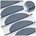 Tappeti Autoadesivi per Scale Aspetto Sisal 30pz 65x21x4 cm Blu - Foto miniatura 6