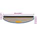 Tappeti Autoadesivi per Scale Aspetto Sisal 30pz 65x21x4 cm Blu - Foto miniatura 8