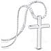 Collana Premium Faith Da Uomo | Acciaio Chirurgico Inossidabile 316l | Impermeabile | Chiusura Di Sicurezza | Argento | 60 Cm - Foto miniatura 1