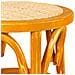 Sgabello In Legno E Seduta In Rattan Marrone D40x45h - Foto miniatura 3