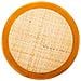 Sgabello In Legno E Seduta In Rattan Marrone D40x45h - Foto miniatura 5