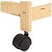 Carrello Da Cucina In Legno Di Pino Marrone 47x37x85 - Foto miniatura 5