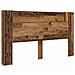 Testata con Mobile e LED Legno vecchio 180 x 16,5 x 103,5 cm - Foto miniatura 1