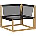 Set di divani da esterno 9 pcs Bianco e Nero 79 x 79 x 37 cm - Foto miniatura 5