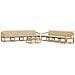 Set di divani da esterno 9 pcs Bianco e Beige 79 x 79 x 37 cm - Foto miniatura 1