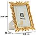 Cornice Portafoto Laurel Oro Con Decoro A Foglie Di Alloro 15x20 Cm - Foto miniatura 6