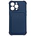 Custodia In Silicone Con Tasca Per Schede Per Xiaomi Redmi 10x 4g / Xiaomi Redmi Note 9, Cover Protettiva Tipo Borsa D'aria, Blu Navy. - Foto miniatura 1
