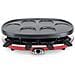 RP418 Raclette 4in1 Multifunzione per 8 Persone, Pietra naturale, 6 mini pancake, Grill, Temperatura regolabile, 8 padelle antiaderenti - Foto miniatura 6