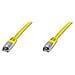 Cavo Rete S-Ftp Cat. 6 Doppia Schermatura Ls0H Colore Giallo Mt. 2 - Foto miniatura 1