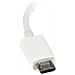 Cavo Adattatore micro USB a USB femmina OTG da viaggio - Connettore micro USB a USB 12cm M / F - Bianco - Foto miniatura 3