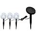 Set 3x Lampioncino Solare A Led Con Picchetti & Pannello - Foto miniatura 1