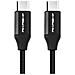 Cavo Doppio Connettore Usb Type C Maschio / maschio Nero - - Foto miniatura 1