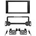 Mascherina Adattatore Autoradio 03745 Con Foro 2din Nero Chrysler Pt Cruiser Dodge Durango Jeep Grand Cherokee - Foto miniatura 1