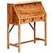 Scrivania 90x40x107cm In Legno Massello Di Acacia - Foto miniatura 1
