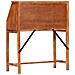 Scrivania 90x40x107cm In Legno Massello Di Acacia - Foto miniatura 9