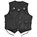 Gilet Pelle Moto Custom Chopper Stile Biker Vintage Nero S - Foto miniatura 4
