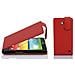 Custodia Compatibile Con Lg L70 In Rosso Cremisi - Coperchio Protettivo In Design Flip Realizzato In Similpelle Testurizzata - Foto miniatura 4