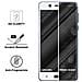 Pellicola Armatura A Schermo Intero Compatibile Con Nokia 5.1 2018 In Trasparente Con Bianco - Vetro Temperato (tempered) Di Protezione Del Display In Durezza 9h Con 3d Touch - Foto miniatura 6